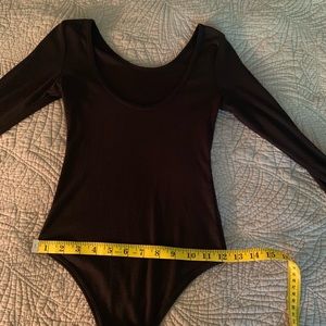 Black Cotton Bodysuit NWOT